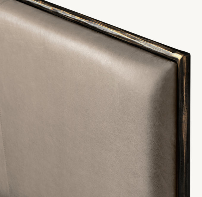 Thaddeus Leather Panel Bed