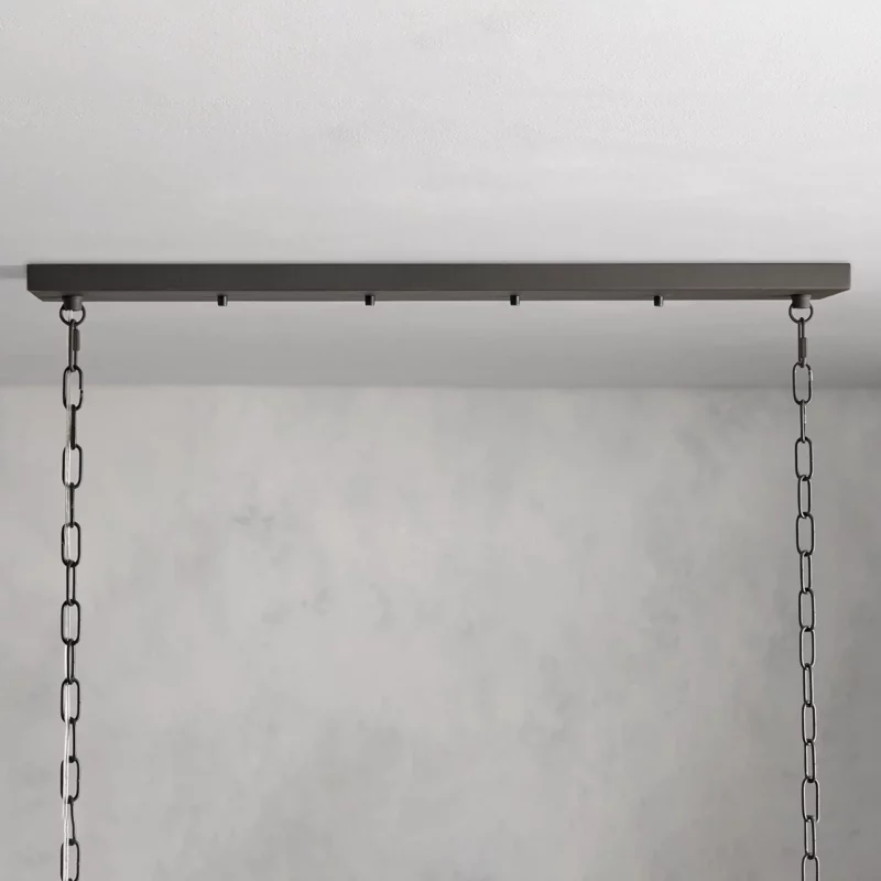 Andreas Glass Linear Chandelier