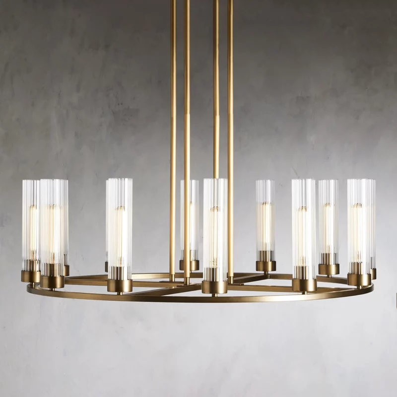 Andreas Round Glass Chandelier