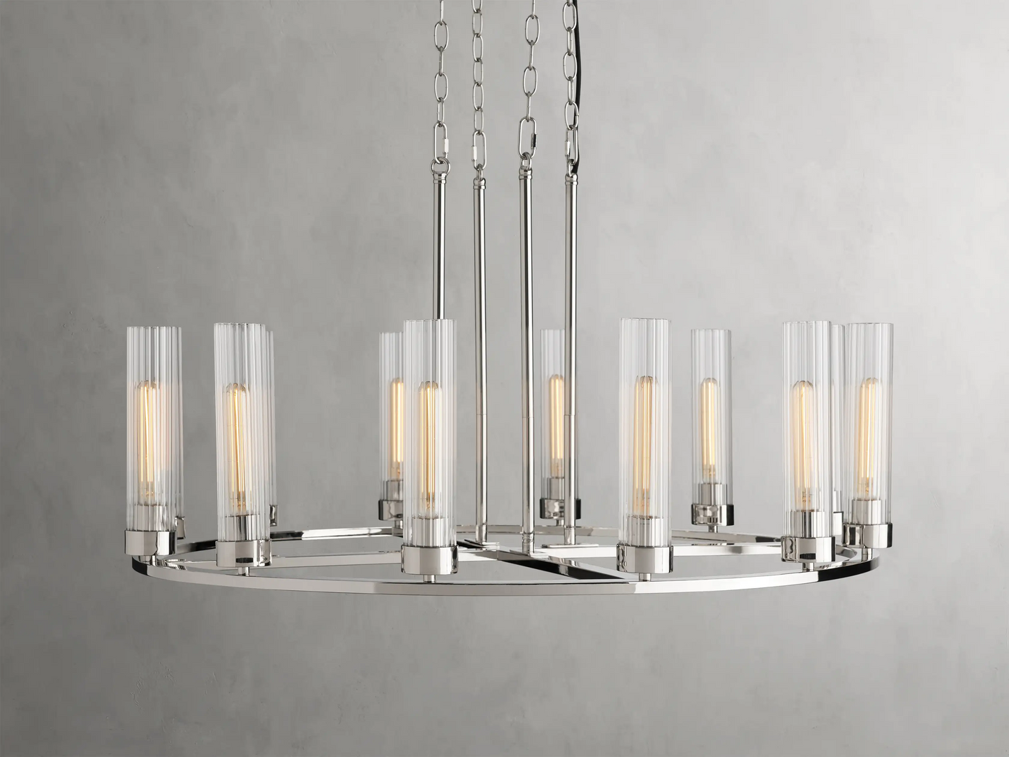 Andreas Round Glass Chandelier