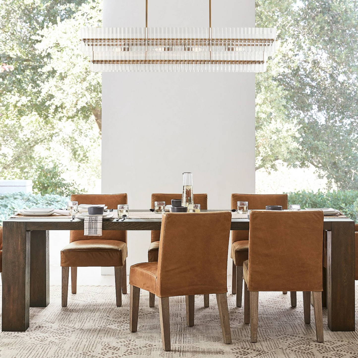 Mallory Crystal Linear Chandelier