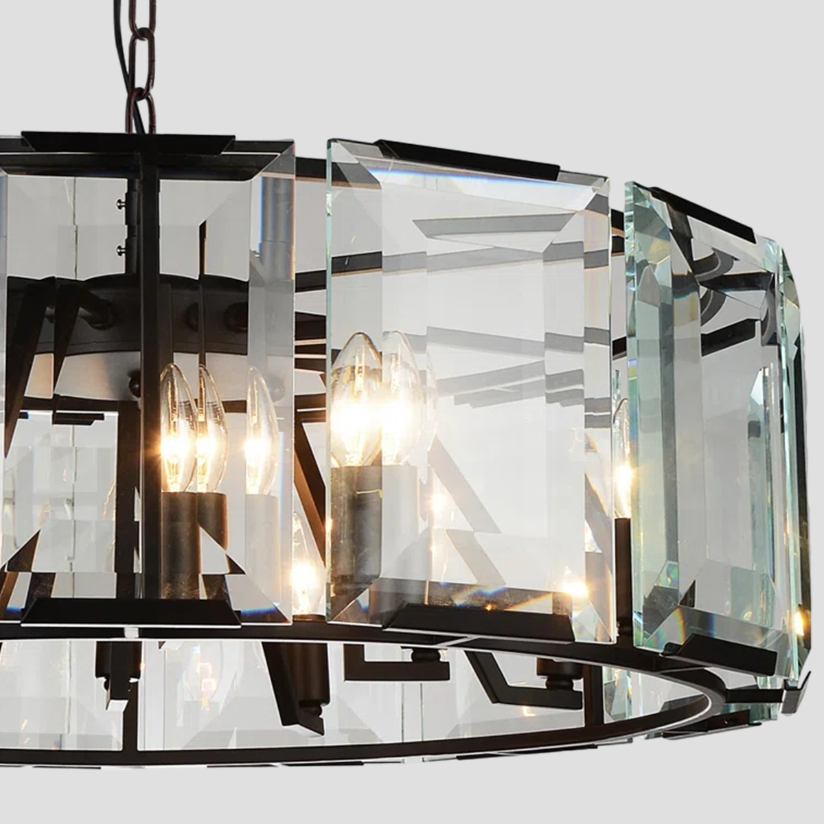 Harly Crystal Round Chandelier 24"