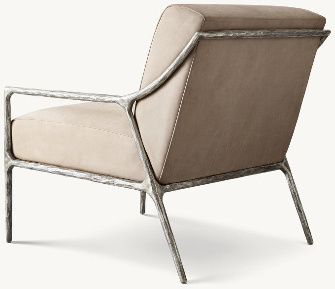 Thaddeus Slope Arm Leather Chair