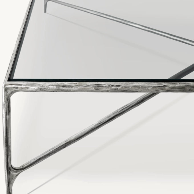 Thaddeus Glass Square Coffee Table