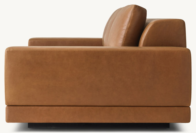 Cortona Leather Full Cushion Back Sofa