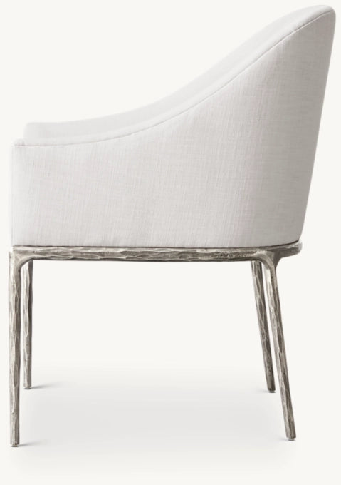 Thaddeus Slope Fabric Dining Armchair