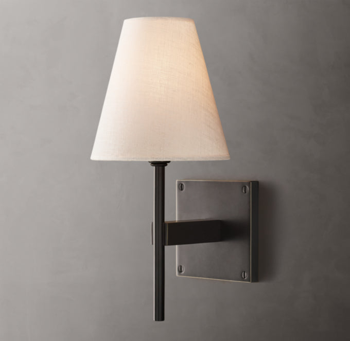 Fulham Linen Shade Sconce