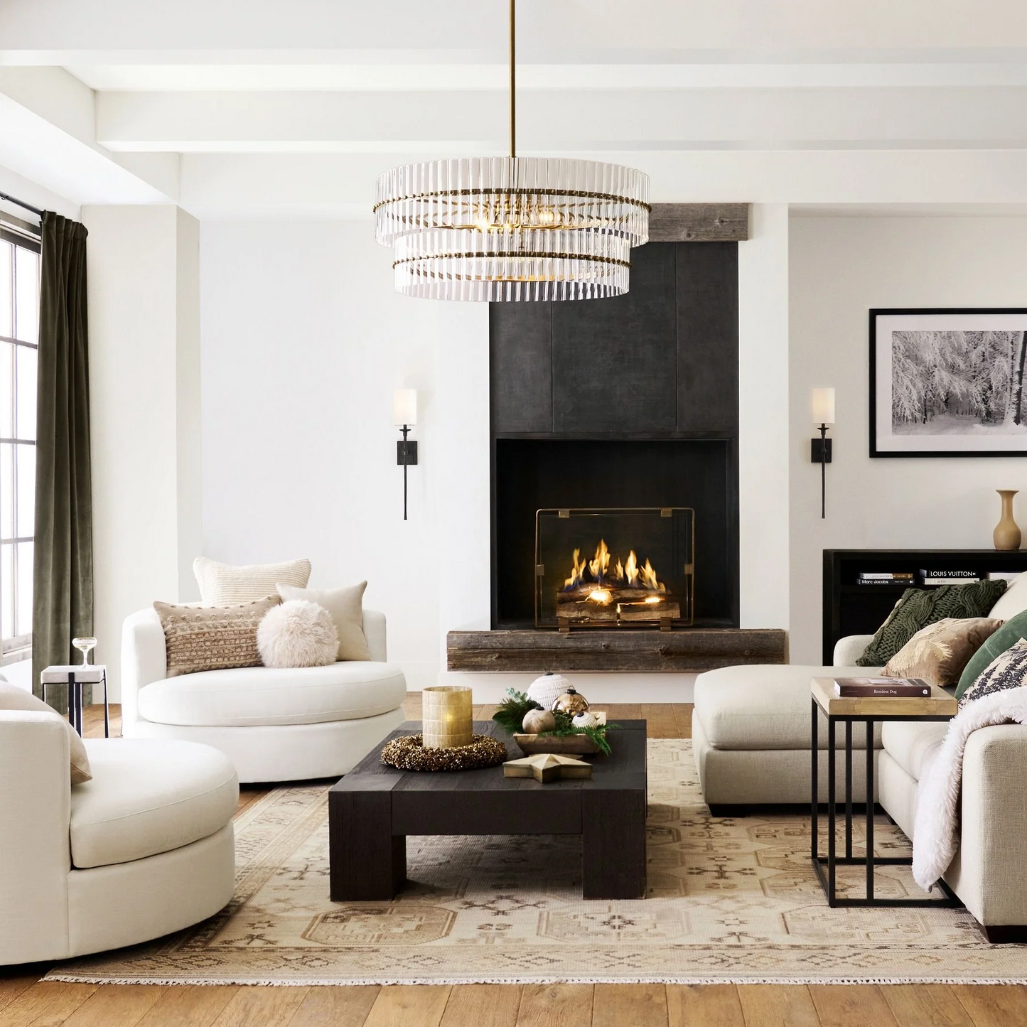 Mallory Crystal Round Chandlier