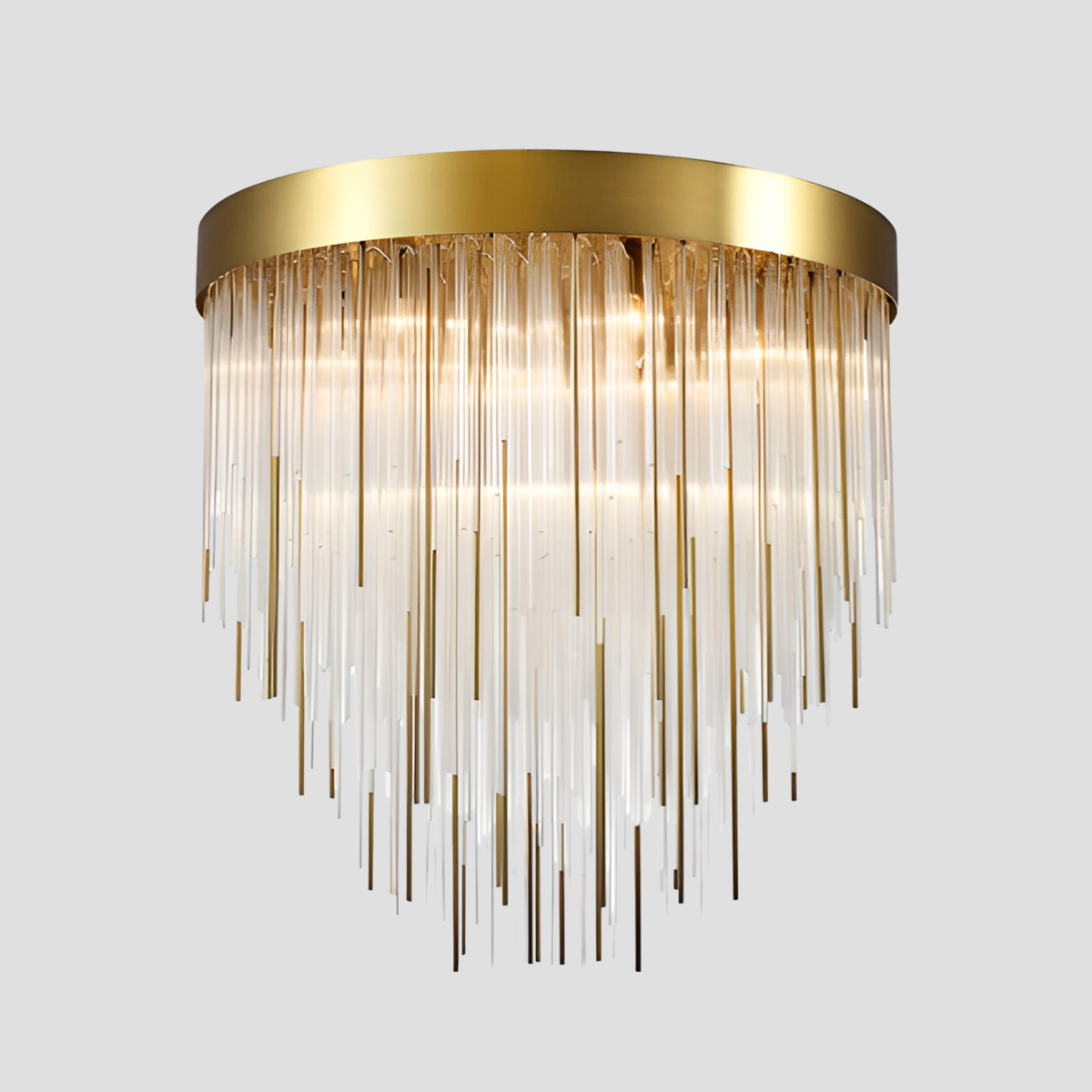 Cascaru Aged 12-Light Chandelier 30"
