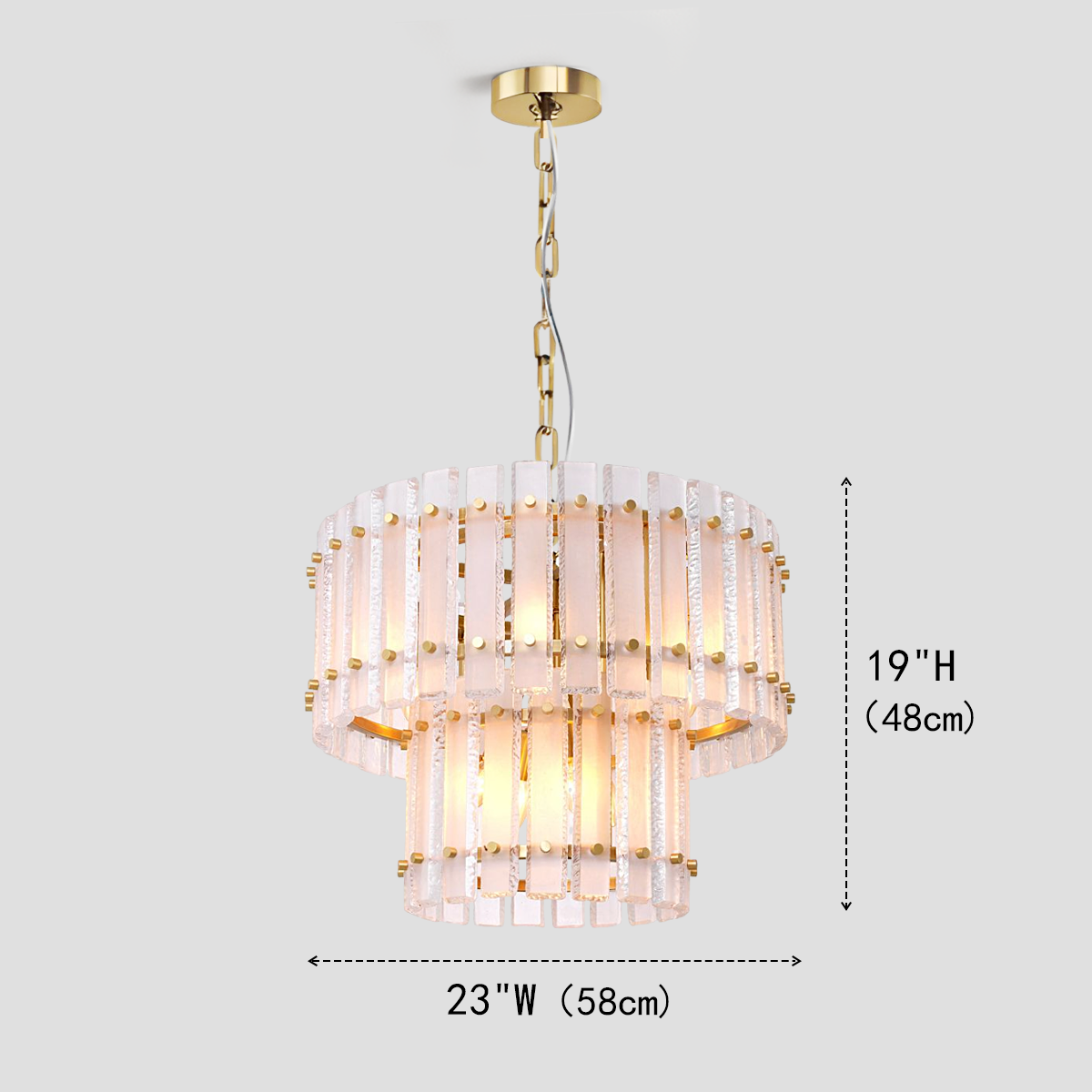 Sanmany Classical Round Glass Chandelier