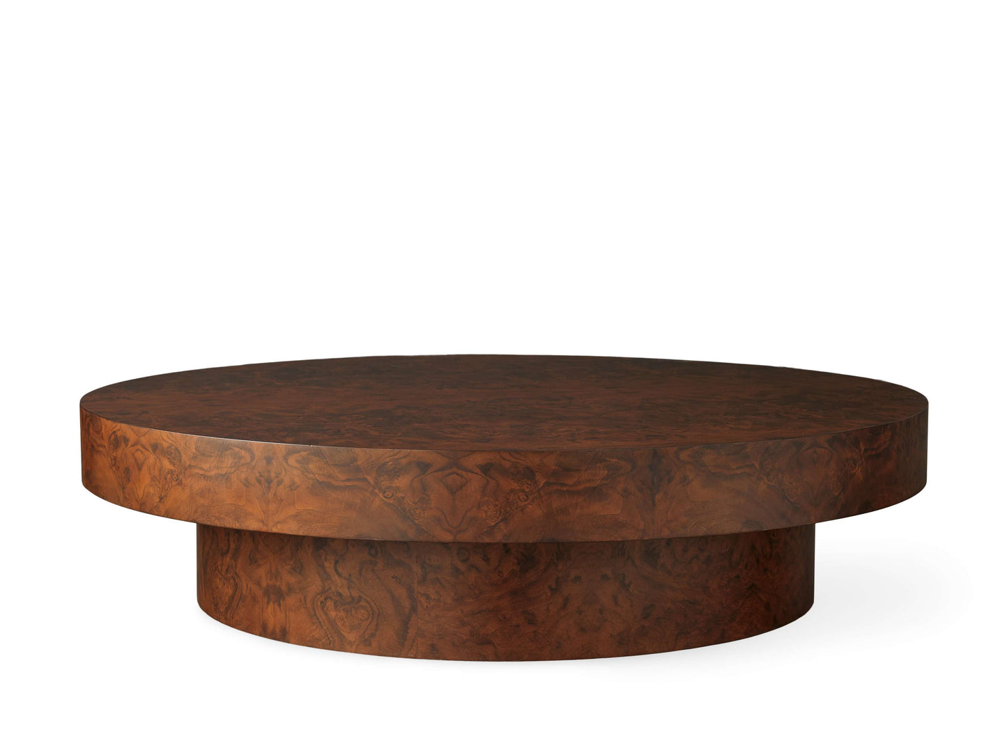 Cinzia Burl Round Coffee Table