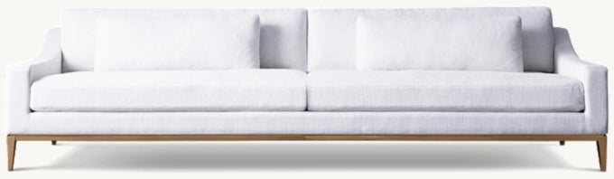 Italia Slope Arm Sofa - Metal Base