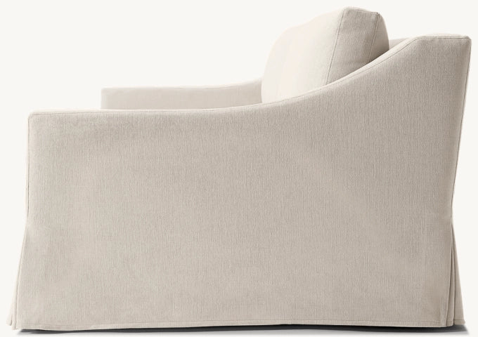 Modena Slipcovered Modular Slope Arm 3-Piece Sofa