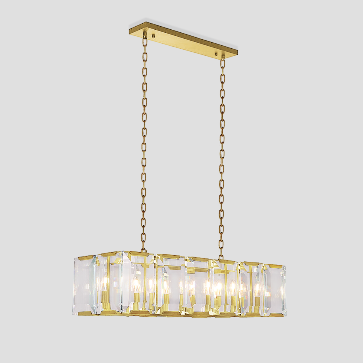 Harly Crystal Rectangular Chandelier