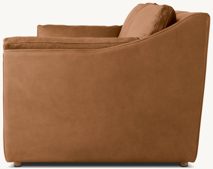 Cloud Leather Slope Arm 3-Cushion Sofa
