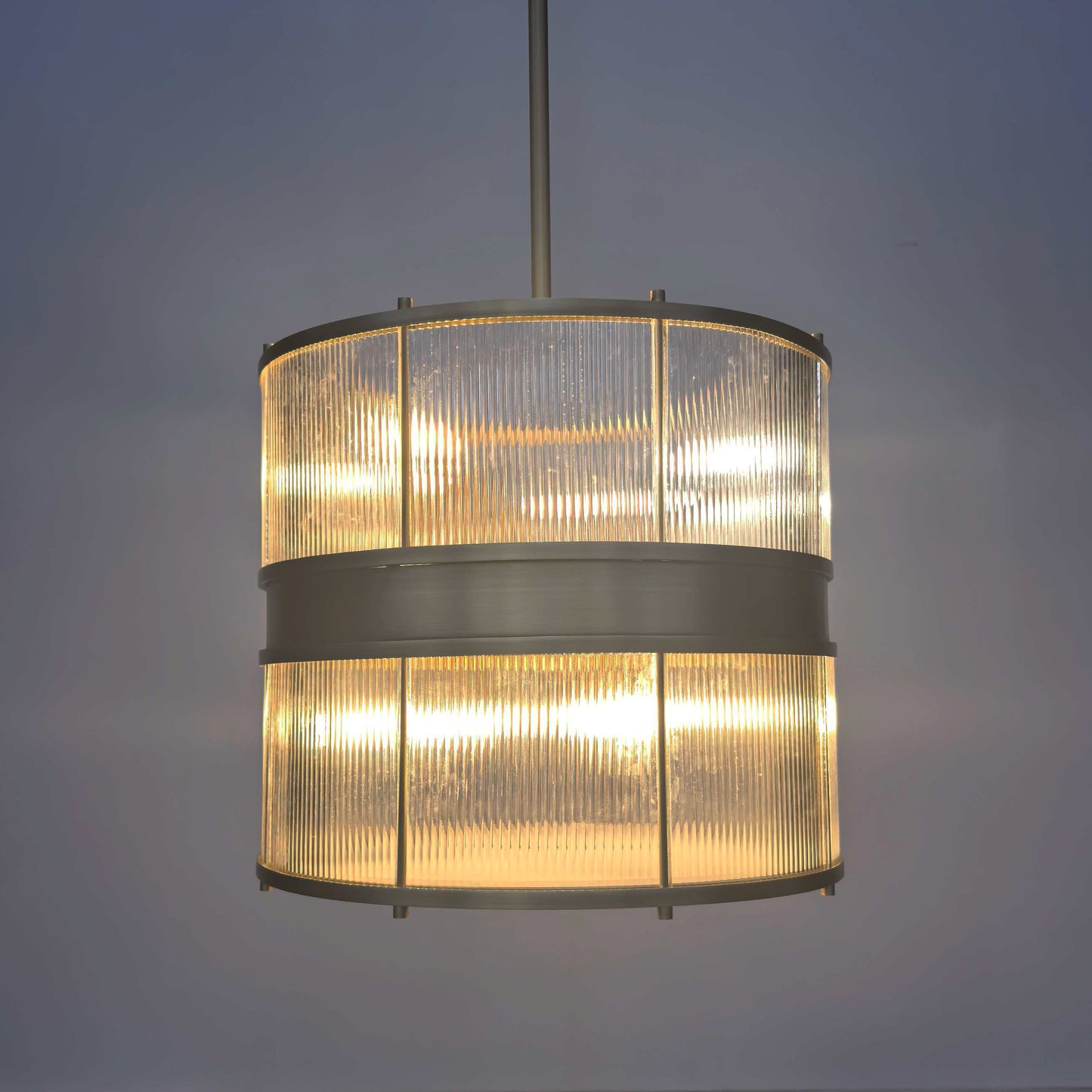 Transparent Cylinder Glass Pendant Light