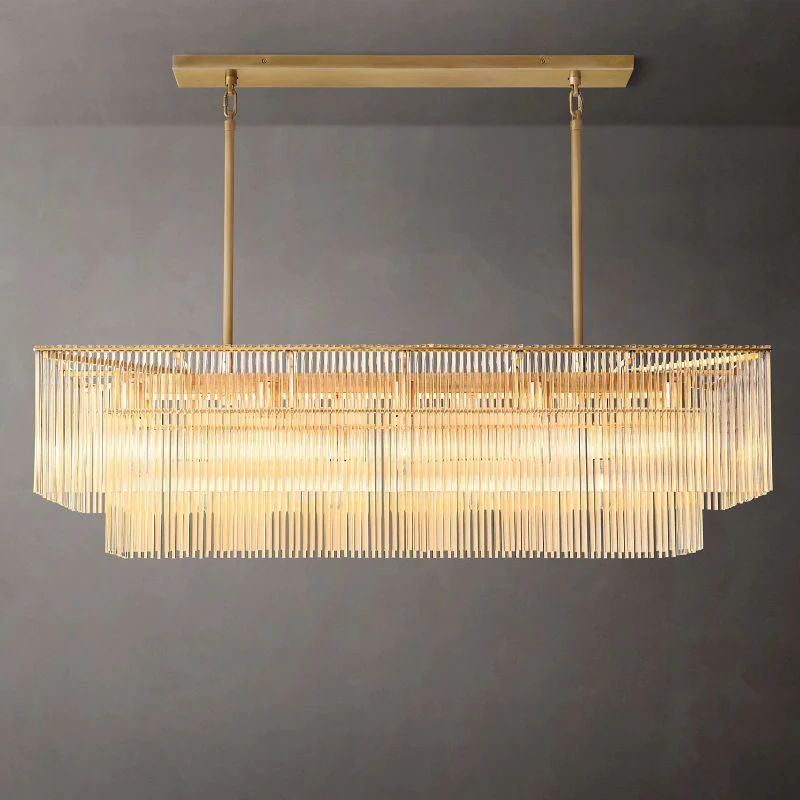 Amadeo Rectangular Living Room Chandelier 54"