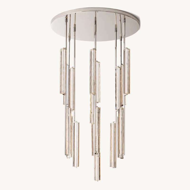 Audubon Crystal Round Living Room Chandelier 40"
