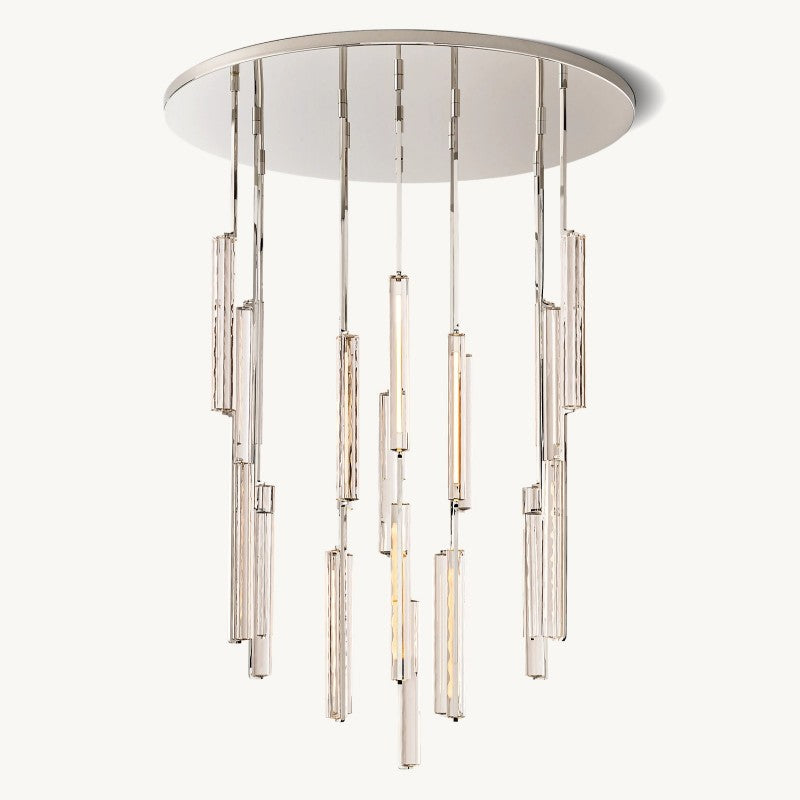 Audubon Crystal Round Living Room Chandelier 56"
