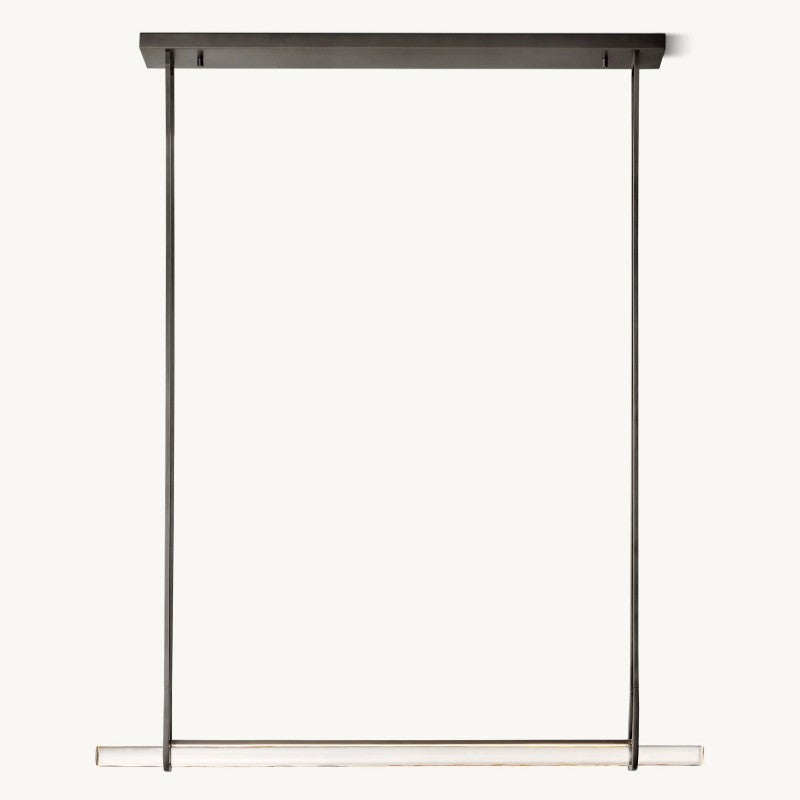 Audubon Single Bar Linear Dining Room Chandelier 60"