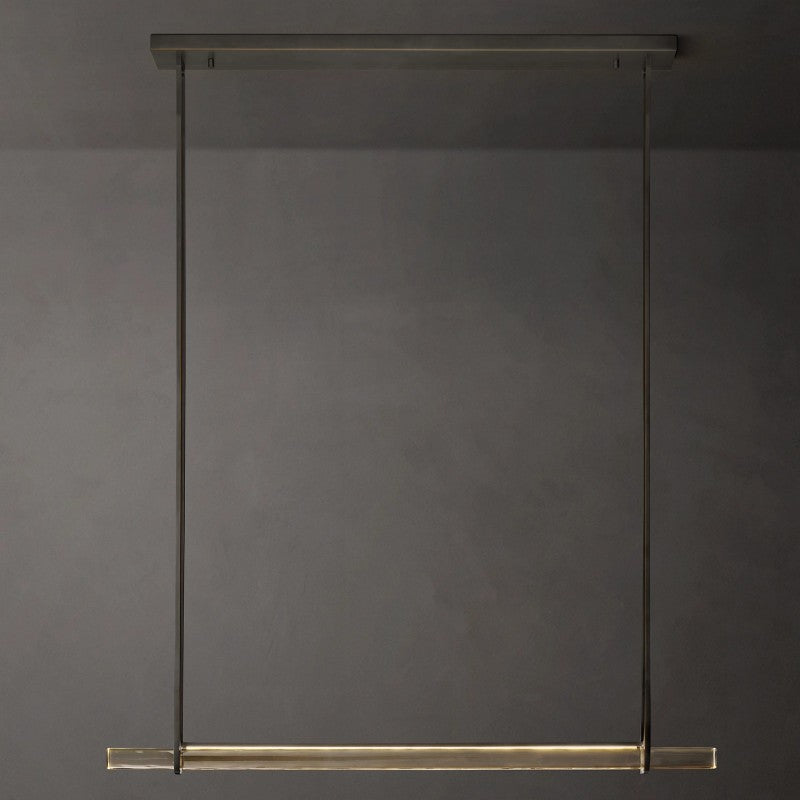 Audubon Single Bar Linear Dining Room Chandelier 60"