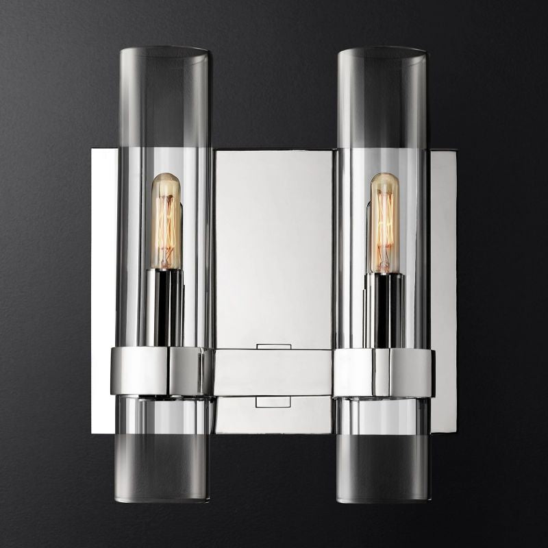 Ravella Blown Glass Double Bathroom Wall Sconce