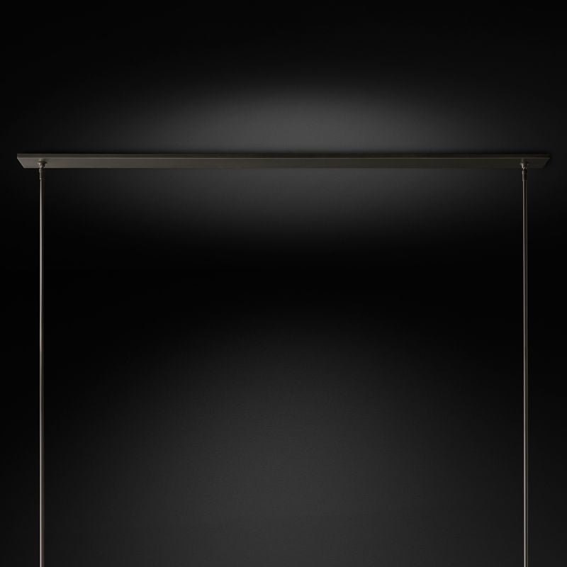 Ravella Blown Glass Linear Dining Room Chandelier 71"