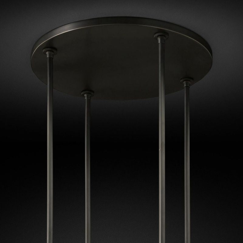 Ravella Blown Glass Round Living Room Chandelier 60"