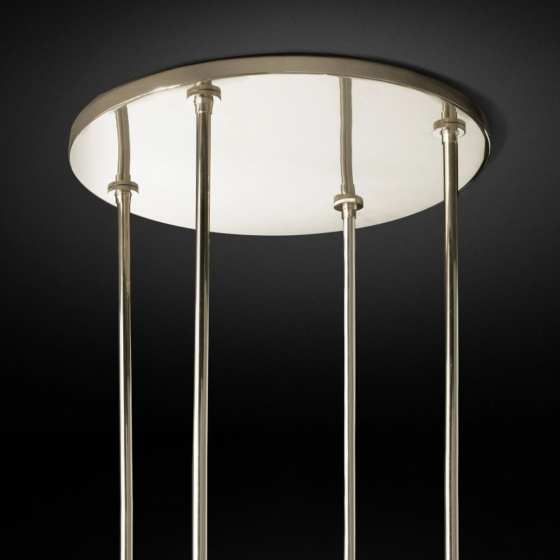 Ravella Blown Glass Round Living Room Chandelier 60"