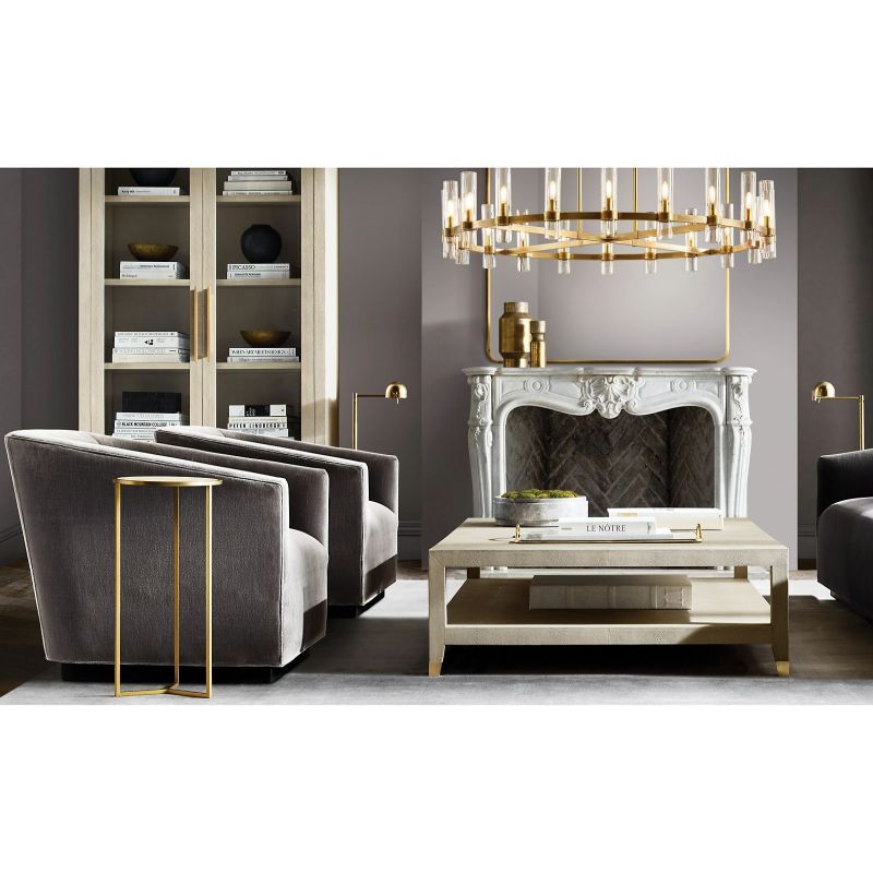 Ravella Blown Glass Round Living Room Chandelier 60"