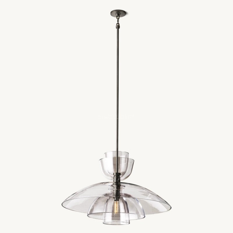 Blon Clear Glass Cloche Grand Pendant