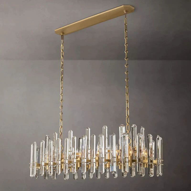 Bonnington Prism Linear Dining Room Chandelier 54"