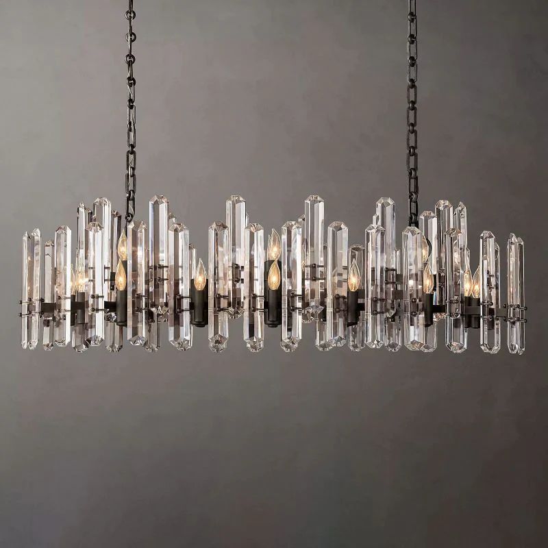 Bonnington Prism Linear Dining Room Chandelier 54"