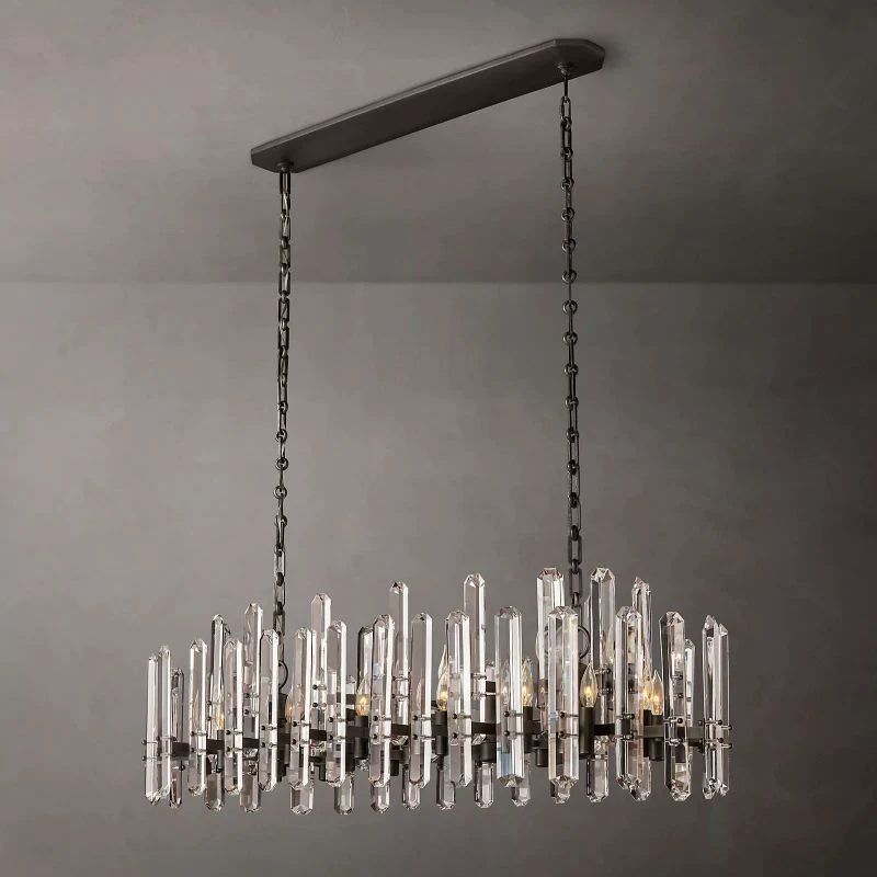 Bonnington Prism Linear Dining Room Chandelier 54"