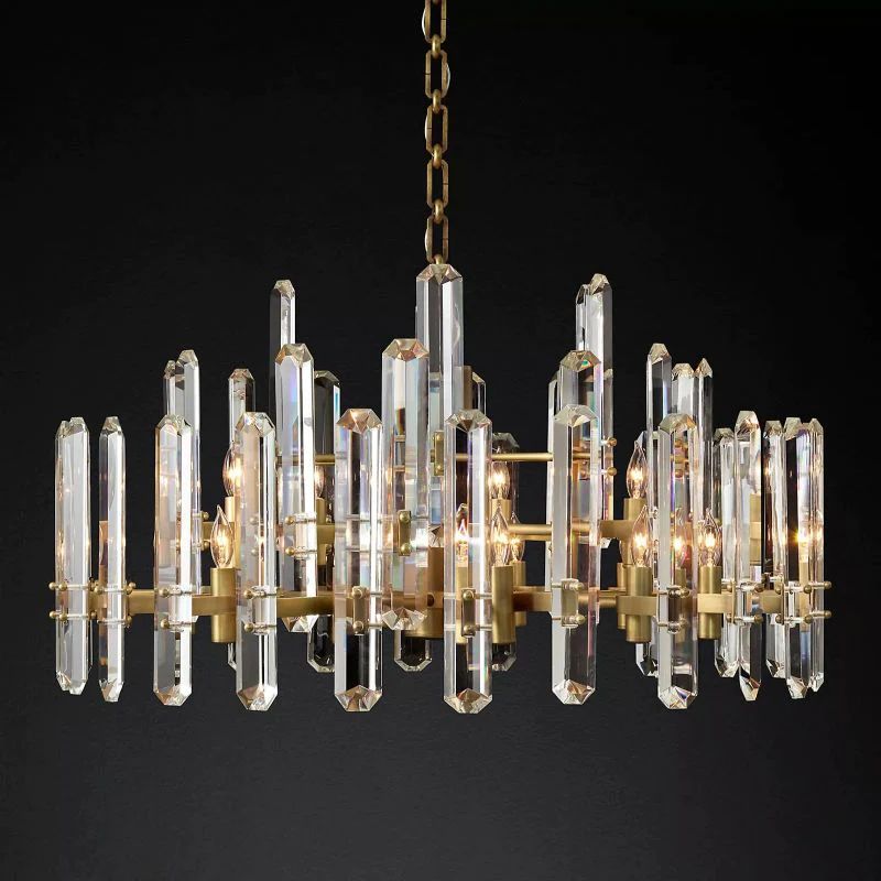 Bonnington Prism Round Dining Room Chandelier 36"