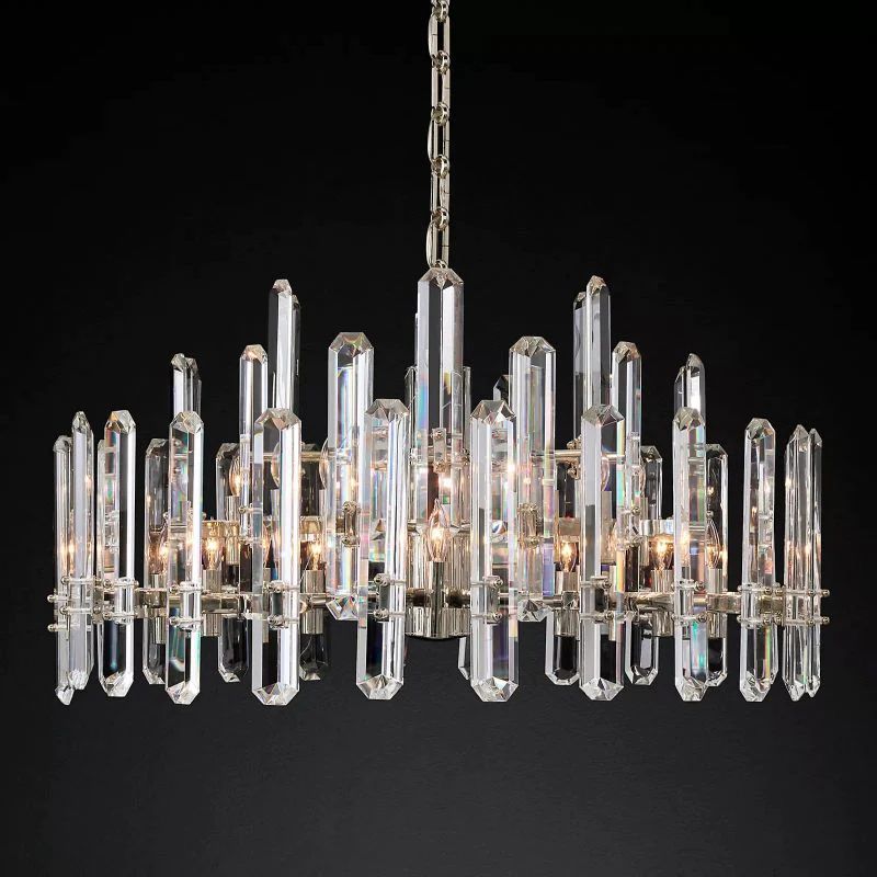 Bonnington Prism Round Dining Room Chandelier 36"