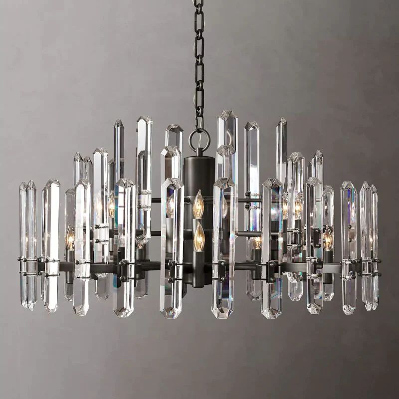 Bonnington Prism Round Dining Room Chandelier 36"