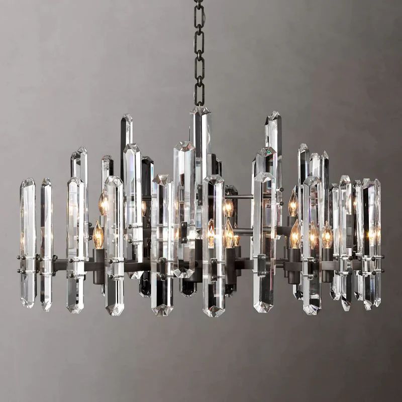 Bonnington Prism Round Dining Room Chandelier 36"