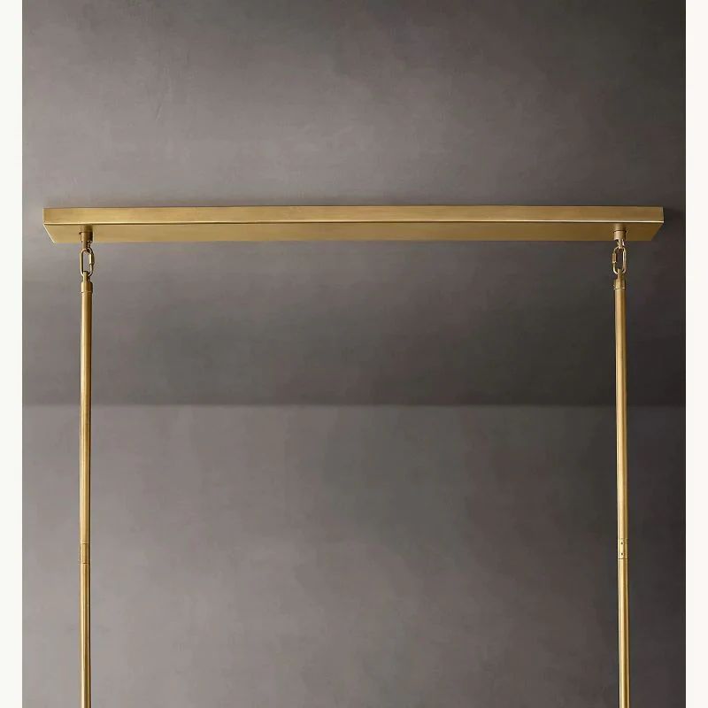 Chiara Smoke Glass Tiered Rectangular Chandelier 74" For Living Room