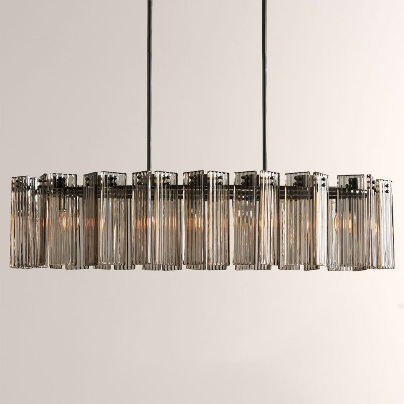 Delsie Oval Glass Chandelier 51''63''72''