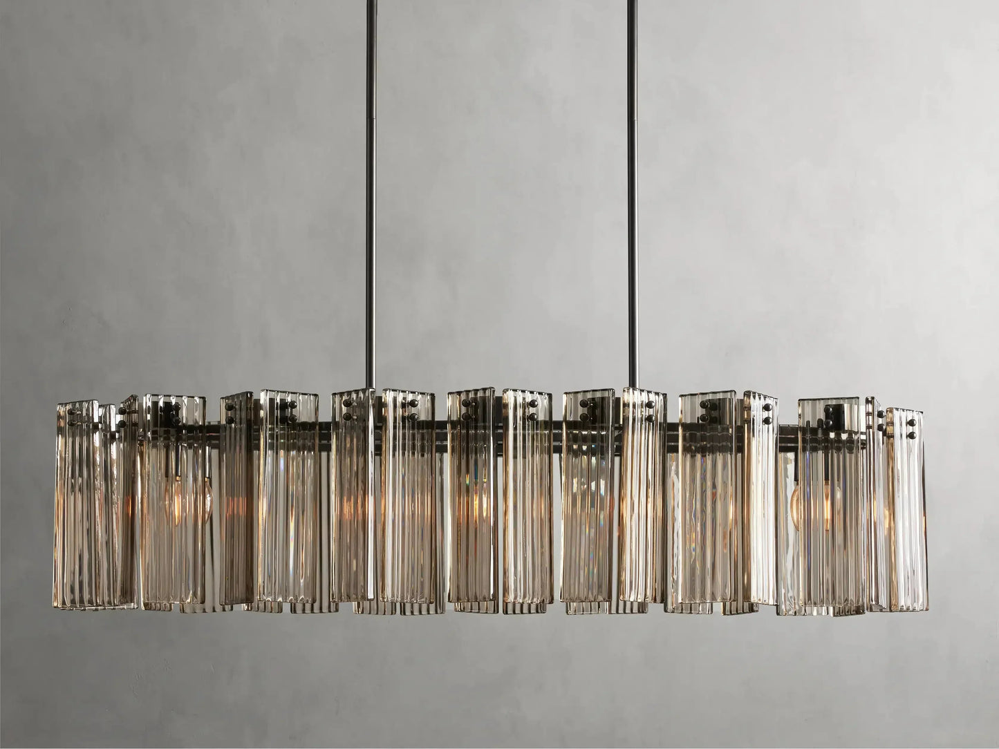 Delsie Oval Glass Chandelier 51''63''72''