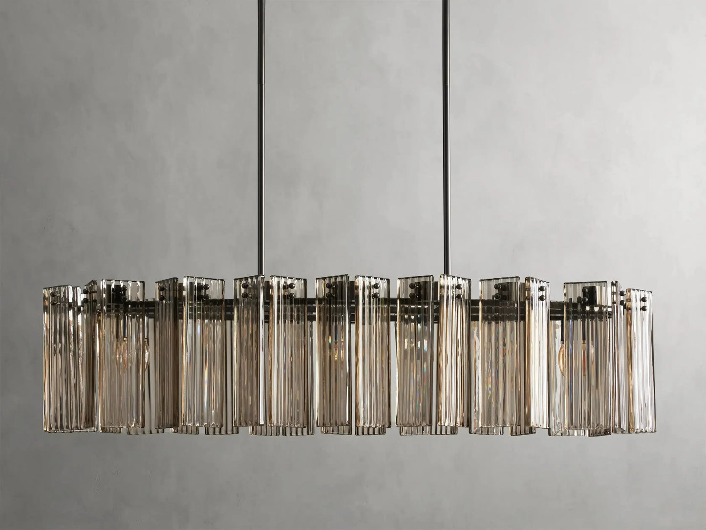 Delsie Oval Glass Chandelier 51''63''72''