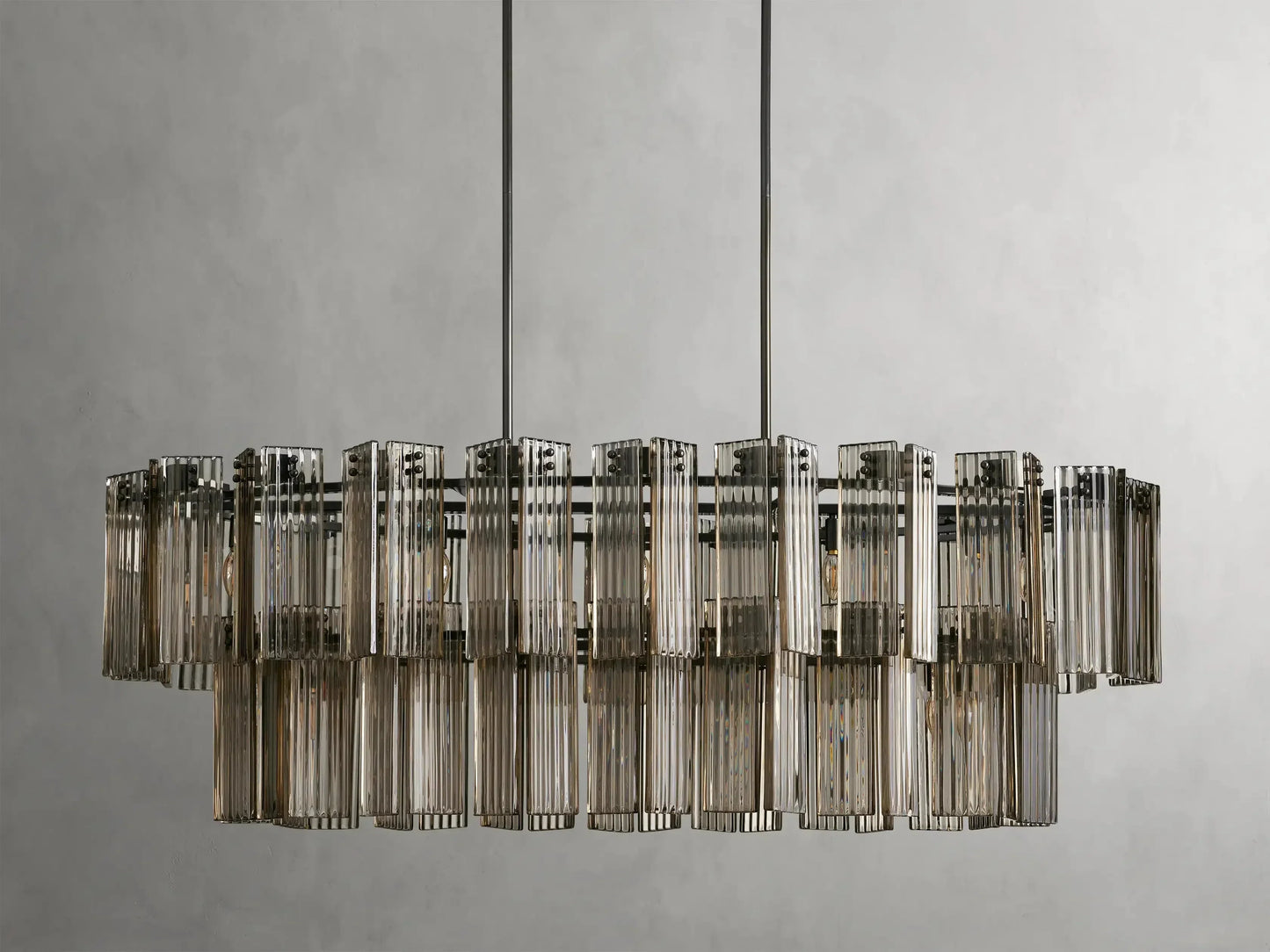 Delsie Oval Glass Chandelier 51''63''72''