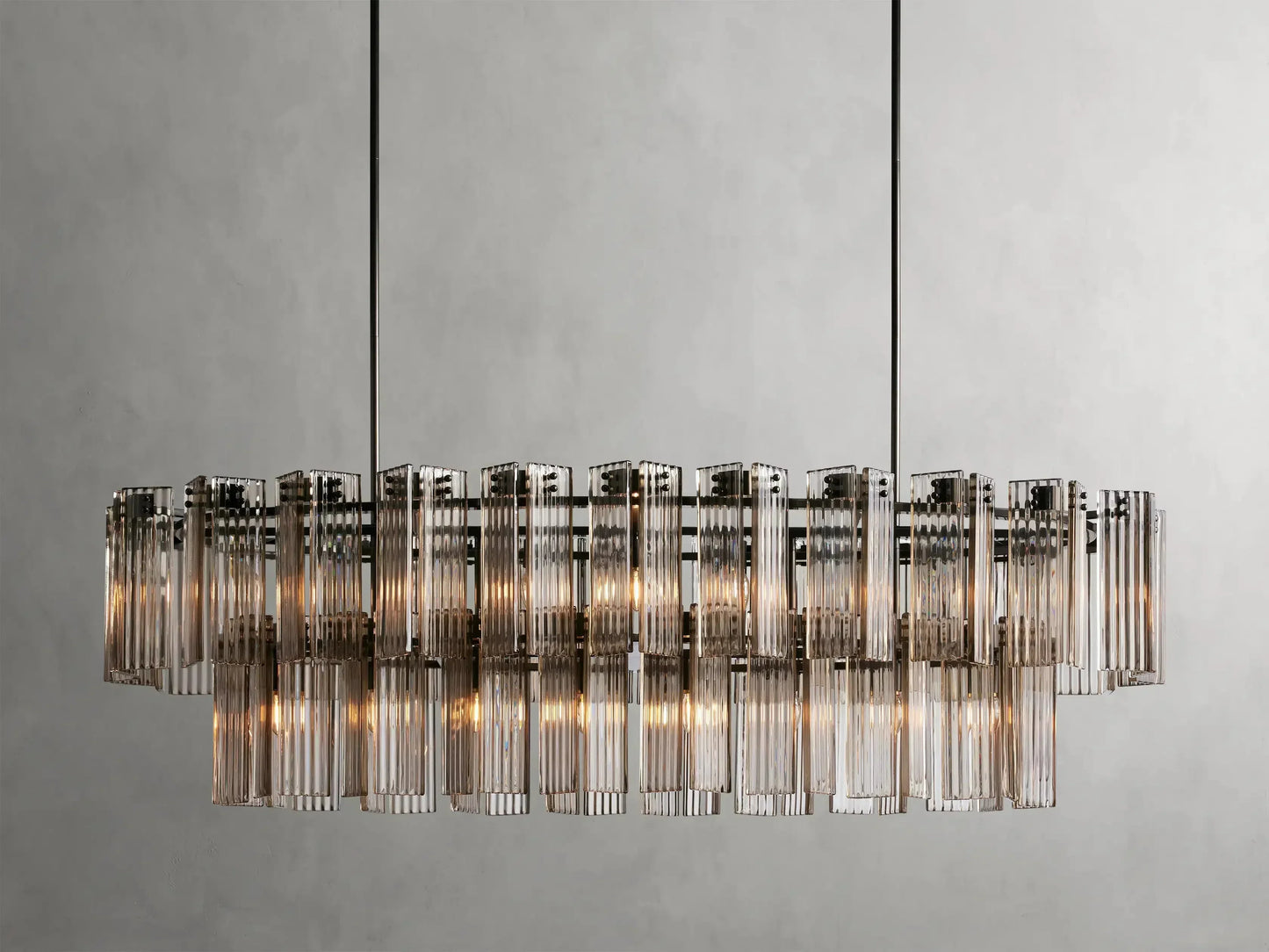 Delsie Oval Glass Chandelier 51''63''72''