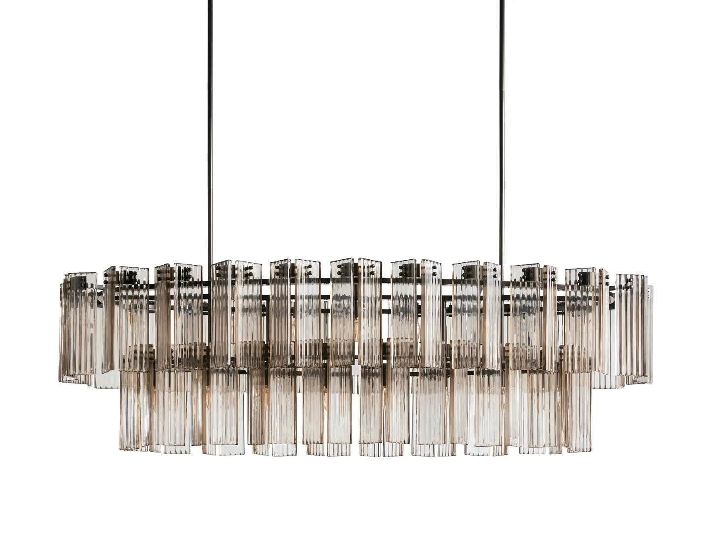 Delsie Oval Glass Chandelier 51''63''72''
