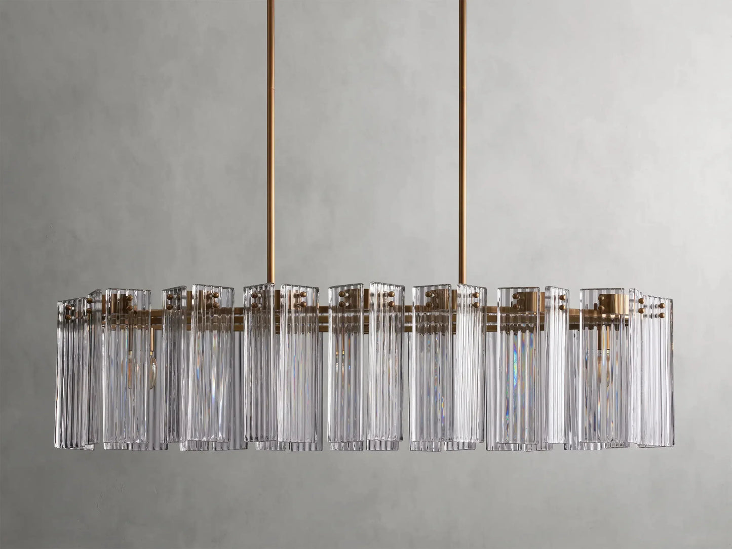 Delsie Oval Glass Chandelier 51''63''72''