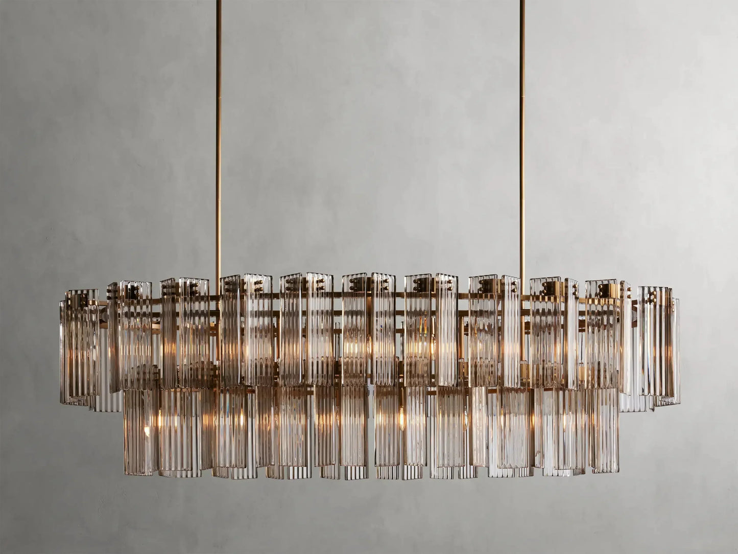 Delsie Oval Glass Chandelier 51''63''72''
