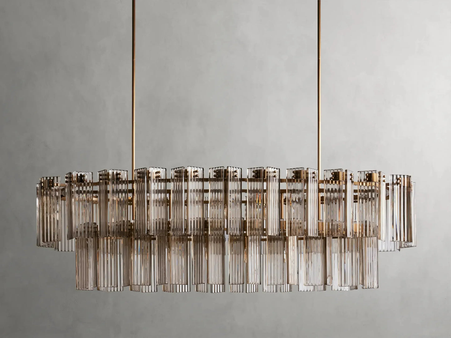 Delsie Oval Glass Chandelier 51''63''72''