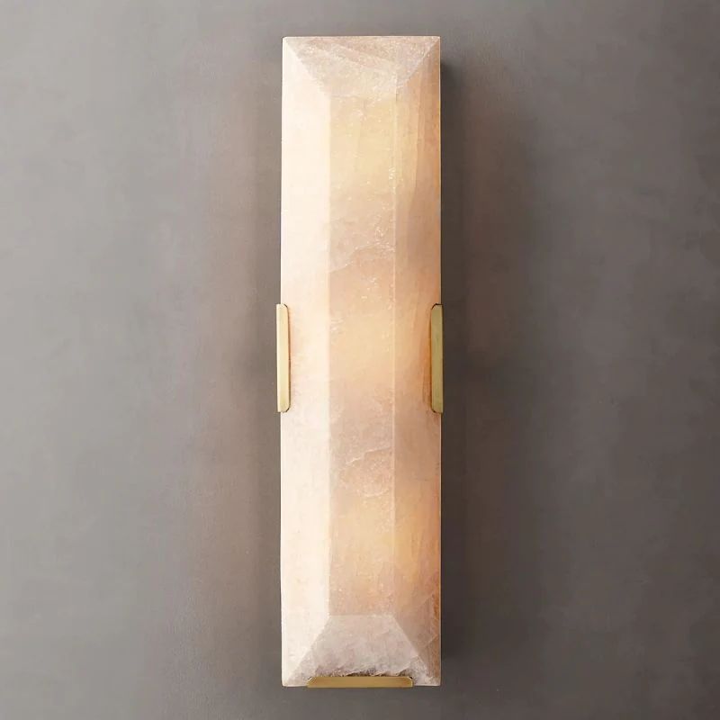 Harlow Alabaster Linear Bedroom Sconce