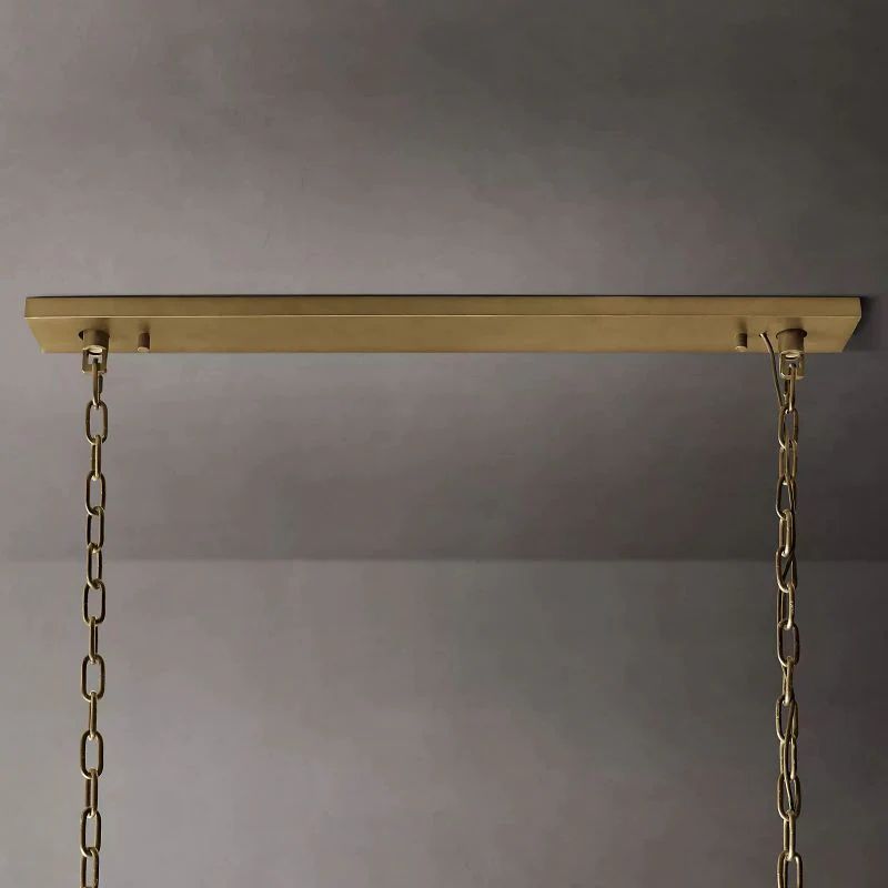 Harlou Crystal Rectangular Dining Room Chandelier 62"